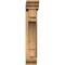 Ekena Millwork Merced Traditional Smooth Bracket w/ Offset Brace, Western Red Cedar, 5 1/2"W x 22"D x 30"H BKT0604X22X30MRC01SWR - alternate 4